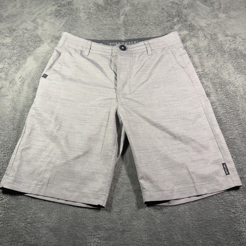 Rip Curl Boardwalk Men's Grey Heathered Hybrid Walkshorts Size 28 Boardshorts